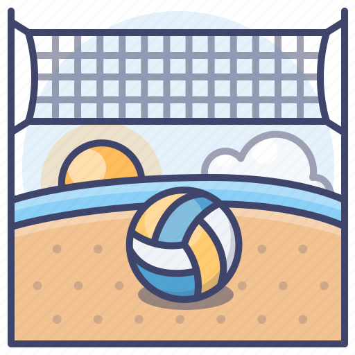Beach, net, sports, volleyball icon - Download on Iconfinder
