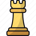 chess piece, rook, game, hobby, sport