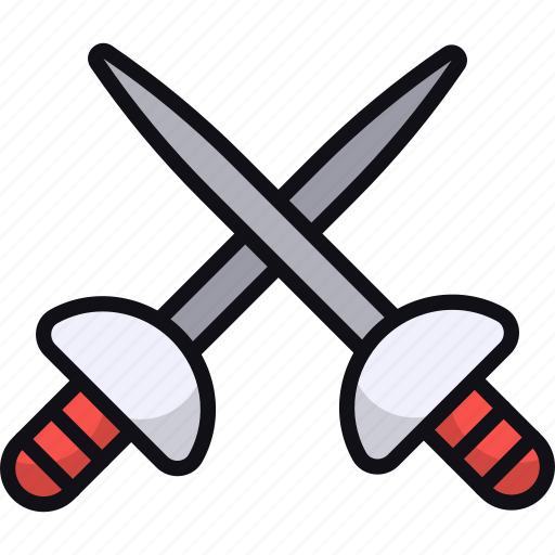 Fencing, swords, sport, fencer, weapon icon - Download on Iconfinder