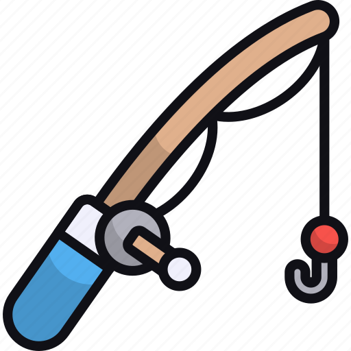 Fishing rod, fishery, angling, activity, hobby, fishing bait icon - Download on Iconfinder