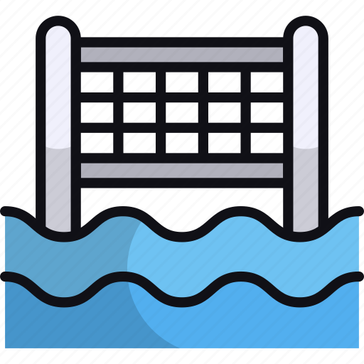 Water polo, swimming pool, water sport, net, game, aquatic sport icon - Download on Iconfinder