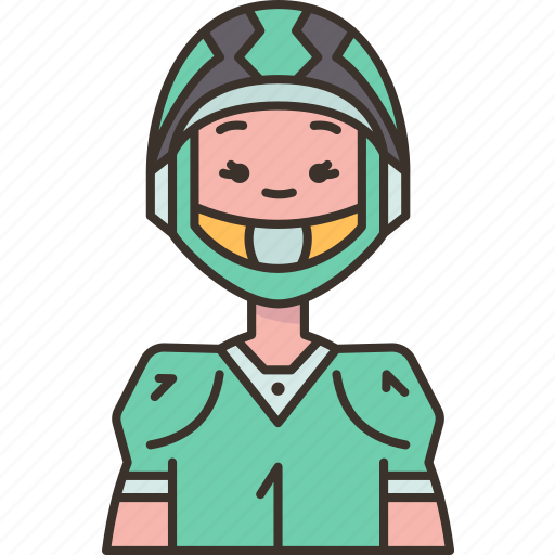 Football, american, player, quarterback, sportswoman icon - Download on Iconfinder