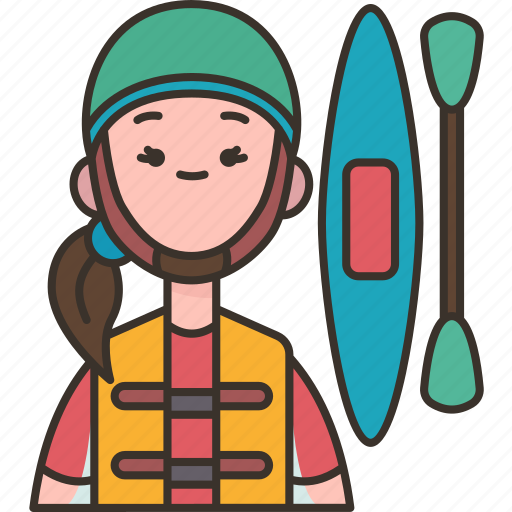 Kayaking, adventure, canoe, water, activity icon - Download on Iconfinder