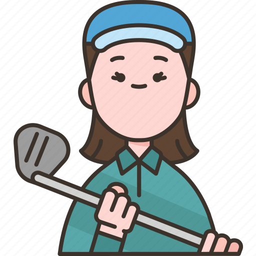 Golf, female, golfer, activity, hobby icon - Download on Iconfinder