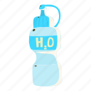 bottle, cartoon, container, drink, logo, object, waterbottle
