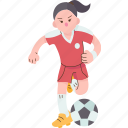 football, sport, soccer, player, female