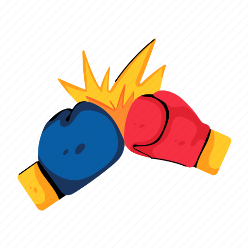 Boxing contest, boxing gloves, boxing mitts, boxing game, boxing competition icon - Download on Iconfinder
