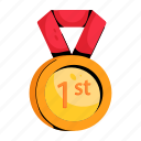 1st medal, prize medal, position medal, winner medal, champion medal