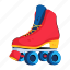 skating boot, skating shoe, roller skate, skating footwear, sports shoe 