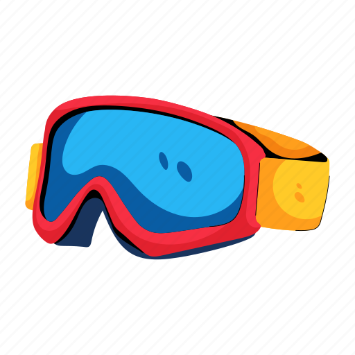 Ski goggles, ski glasses, sport goggles, sport glasses, ski equipment icon - Download on Iconfinder