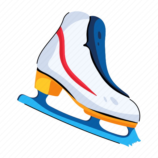 Skating shoe, ice skate, ice blade, skating boot, skating footwear icon - Download on Iconfinder