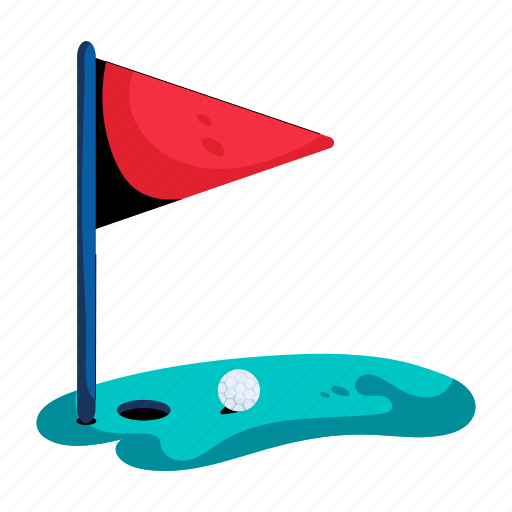 Golf club, golf course, golf field, golf ground, golf flag icon - Download on Iconfinder
