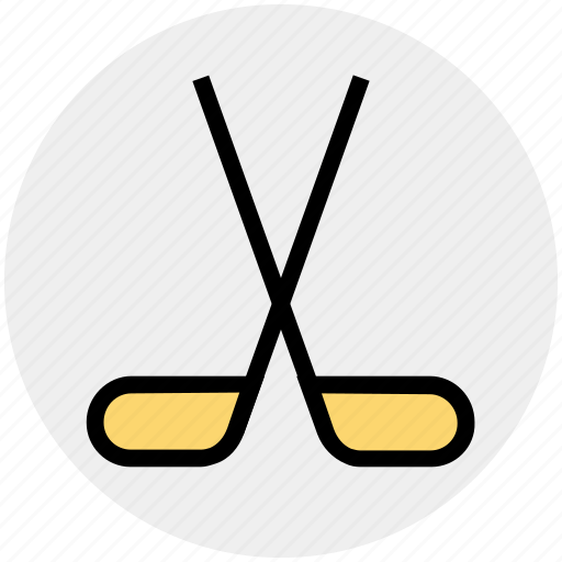 Hockey, olympic, puck, sport, sports, sticks icon - Download on Iconfinder