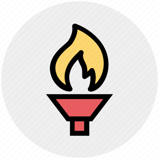 Fire, flame, game, olympic, olympic touch, sports, touch icon - Download on Iconfinder