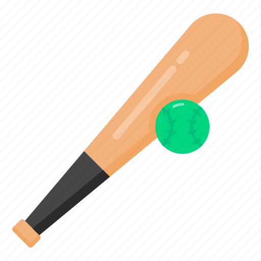 Baseball, sports, sports equipment, game, bat ball icon - Download on Iconfinder