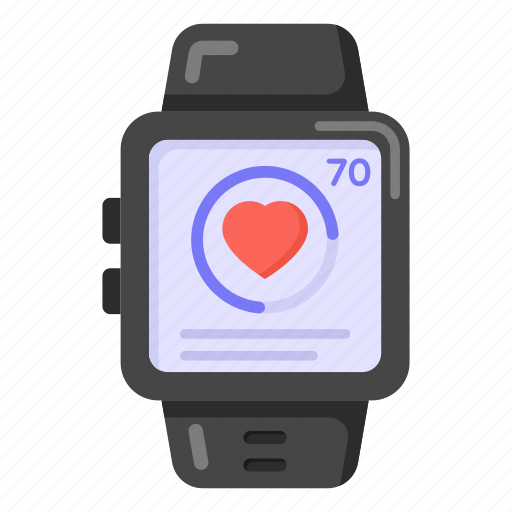 Smartwatch, smart bracelet, modern technology, wristwatch, healthcare watch icon - Download on Iconfinder