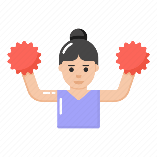 Cheerer, cheerleader, cheer lady, cheerleading avatar, supporter icon - Download on Iconfinder