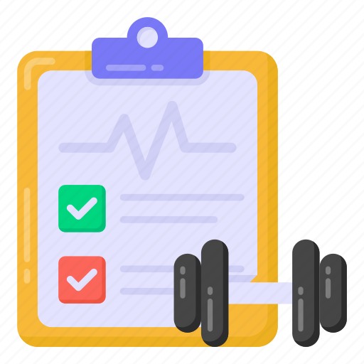Fitness checklist, fitness chart, gym chart, fitness report icon - Download on Iconfinder