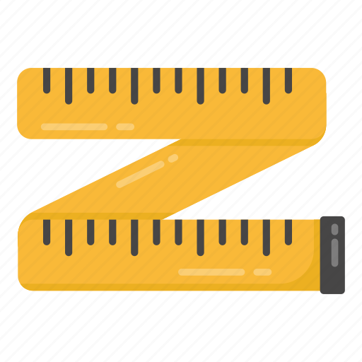Scale, inches tape, measuring meter, measuring tape, fitness tape icon - Download on Iconfinder