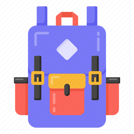 Knapsack, rucksack, backpack, haversack, satchel icon - Download on Iconfinder