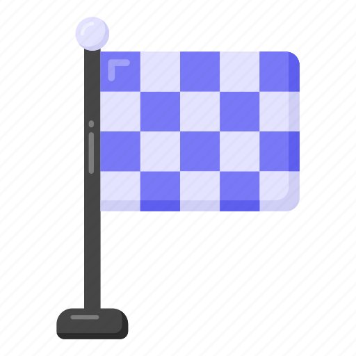Racing flag, chequered flag, sports flag, flag emblem, flag icon - Download on Iconfinder