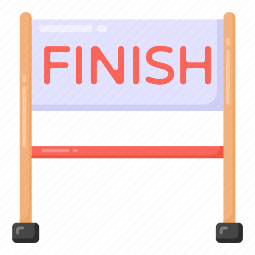 Finish line, race line, finish point, winning point, finish race icon - Download on Iconfinder