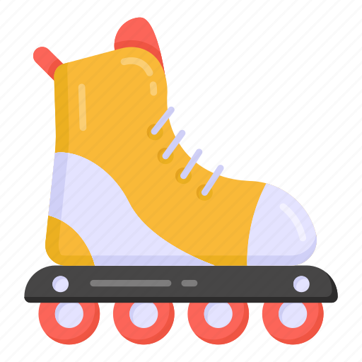 Roller skate, skating shoe, skate boot, footwear, footgear icon - Download on Iconfinder