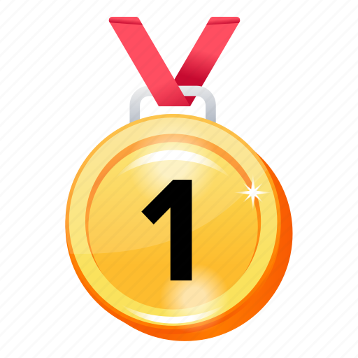 Position medal, medal, achievement medal, first position, success icon - Download on Iconfinder
