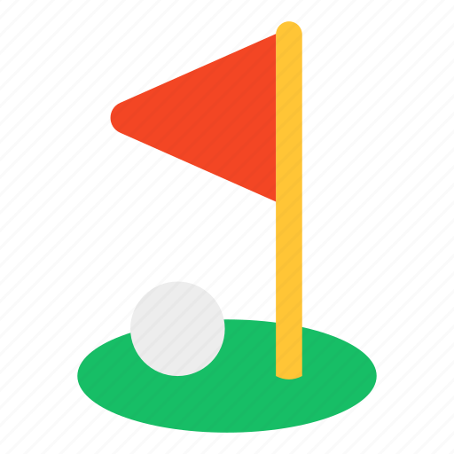 Golf course, golf flag, golf arena, golf ground, playground icon - Download on Iconfinder
