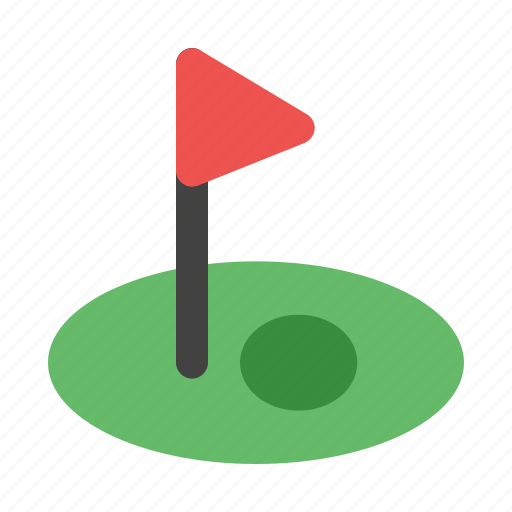 Golf, course, hole, field, flag icon - Download on Iconfinder