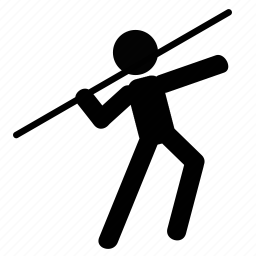 Athletic, javelin, olympics, player, spear, sport, throw icon - Download on Iconfinder