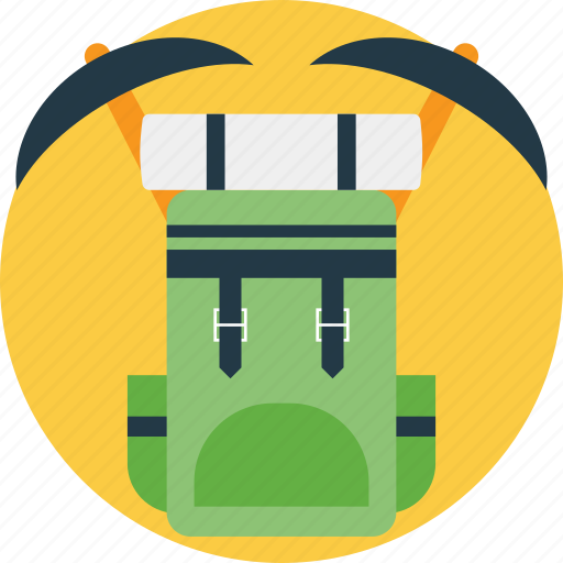 Backpack, climbing gear, extreme activity, hiking equipment, outdoor sports icon - Download on Iconfinder