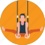 acrobatics, flexible, girl on rope, gymnastics, training 