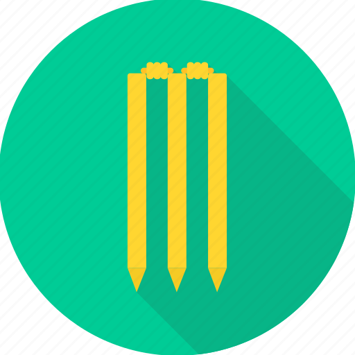 Cricket, wicket, ball, bat, game, match, sports icon - Download on Iconfinder