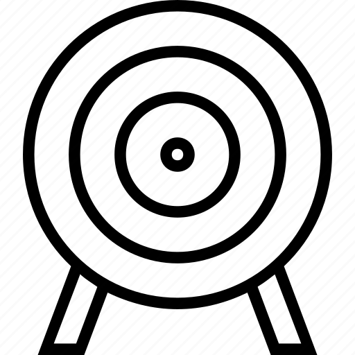 Bullseye, dartboard, objective, sports, target icon - Download on Iconfinder