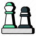 chess pieces, chessmate, chess knight, strategy, game