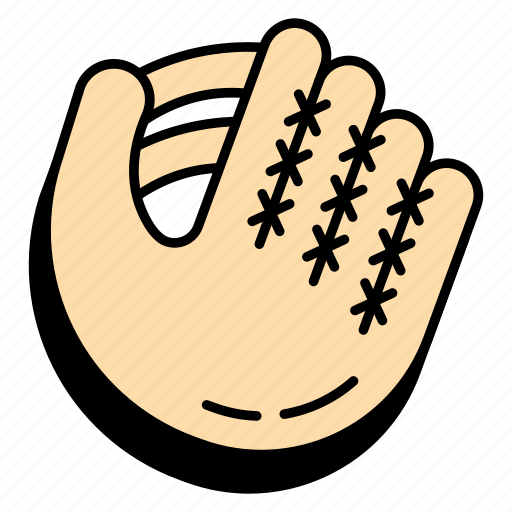 Baseball glove, mitten, gauntlet, hand covering, hand protection icon - Download on Iconfinder