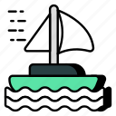 sailboat, ship, water transport, watercraft, sea travel