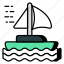 sailboat, ship, water transport, watercraft, sea travel 