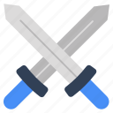 crossswords, swords, war tool, war equipment, battle tool