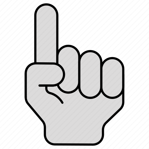 Pointing finger, hand gesture, gesticulation, warning hand, pointing hand icon - Download on Iconfinder