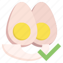 egg, white, food, protein, healthy, check, mark 