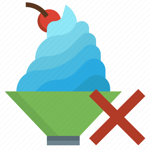 No, whipped, cream, dessert, prohibited, health, care icon - Download on Iconfinder