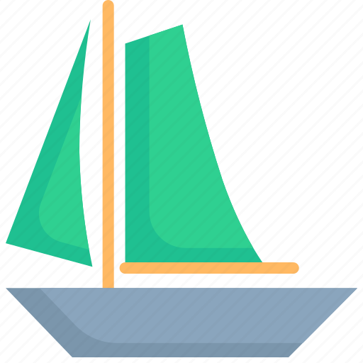 Boat, nautical, sail, sailboat, ship, vessel, yacht icon - Download on Iconfinder