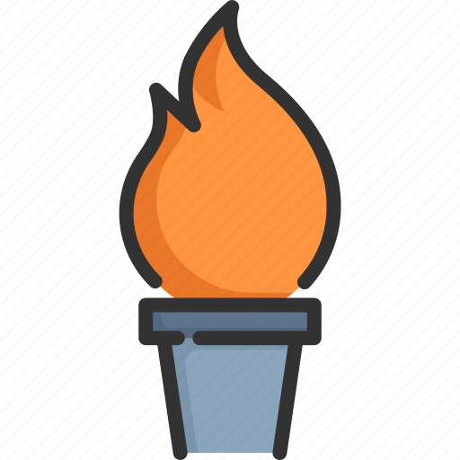 Burn, competition, fire, flame, light, sport, torch icon - Download on Iconfinder