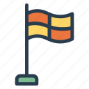 flag, goal, national, pin, report, sign, sport