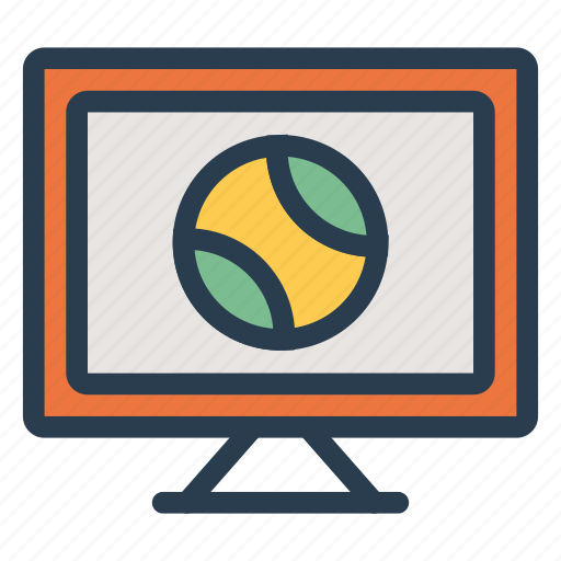 Ball, lcd, media, monitor, screen, sport, television icon - Download on Iconfinder