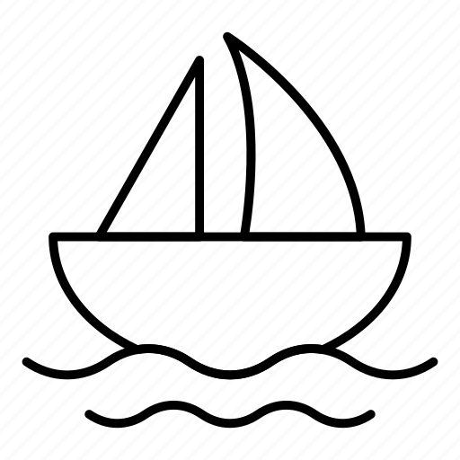 Boat, sailboat, sailing, sea, ship, travel, yatch icon - Download on Iconfinder