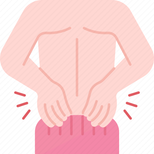 Back, pain, lower, spine, inflammation icon - Download on Iconfinder