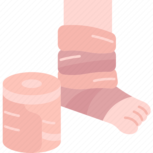 Bandage, cobane, elastic, ankle, injury icon - Download on Iconfinder